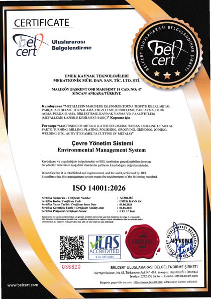 UMEK ISO 14001:2026 Umweltmanagementsystem
